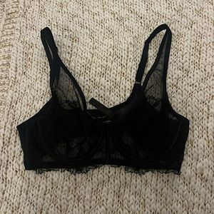 Victoria’s Secret Black Sheer Lace Bra